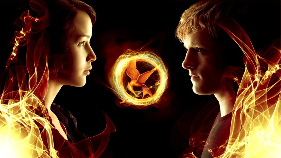 The Hunger Games Katniss Peeta Wallpaper 